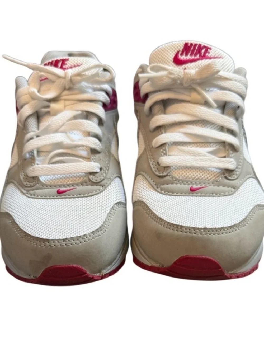 Nike Women's Air Max Correlate Grey White Pink Silver Size 7.5 Barbiecore Sporty